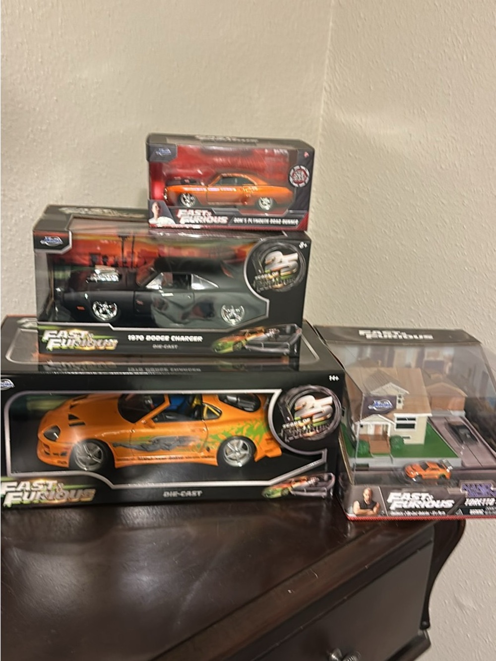 Fast & Furious Die-Cast Orange Racing Car Set by Universal